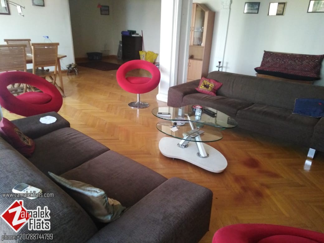 Nile View Apartment for Rent in Zamalek