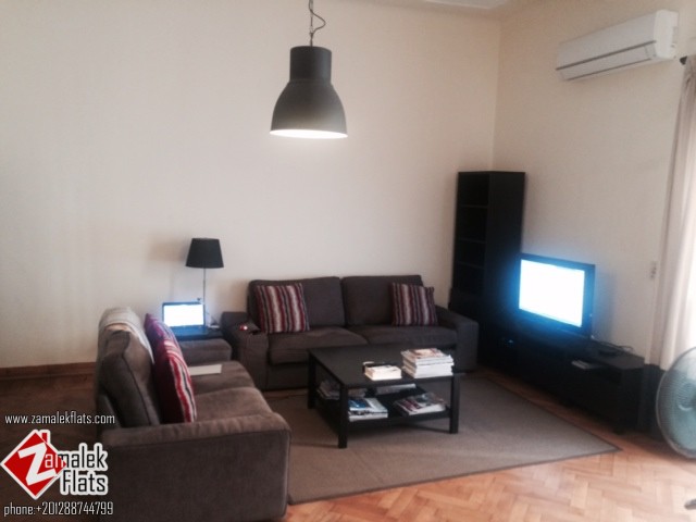 High Ceiling Apartment For Rent In Zamalek