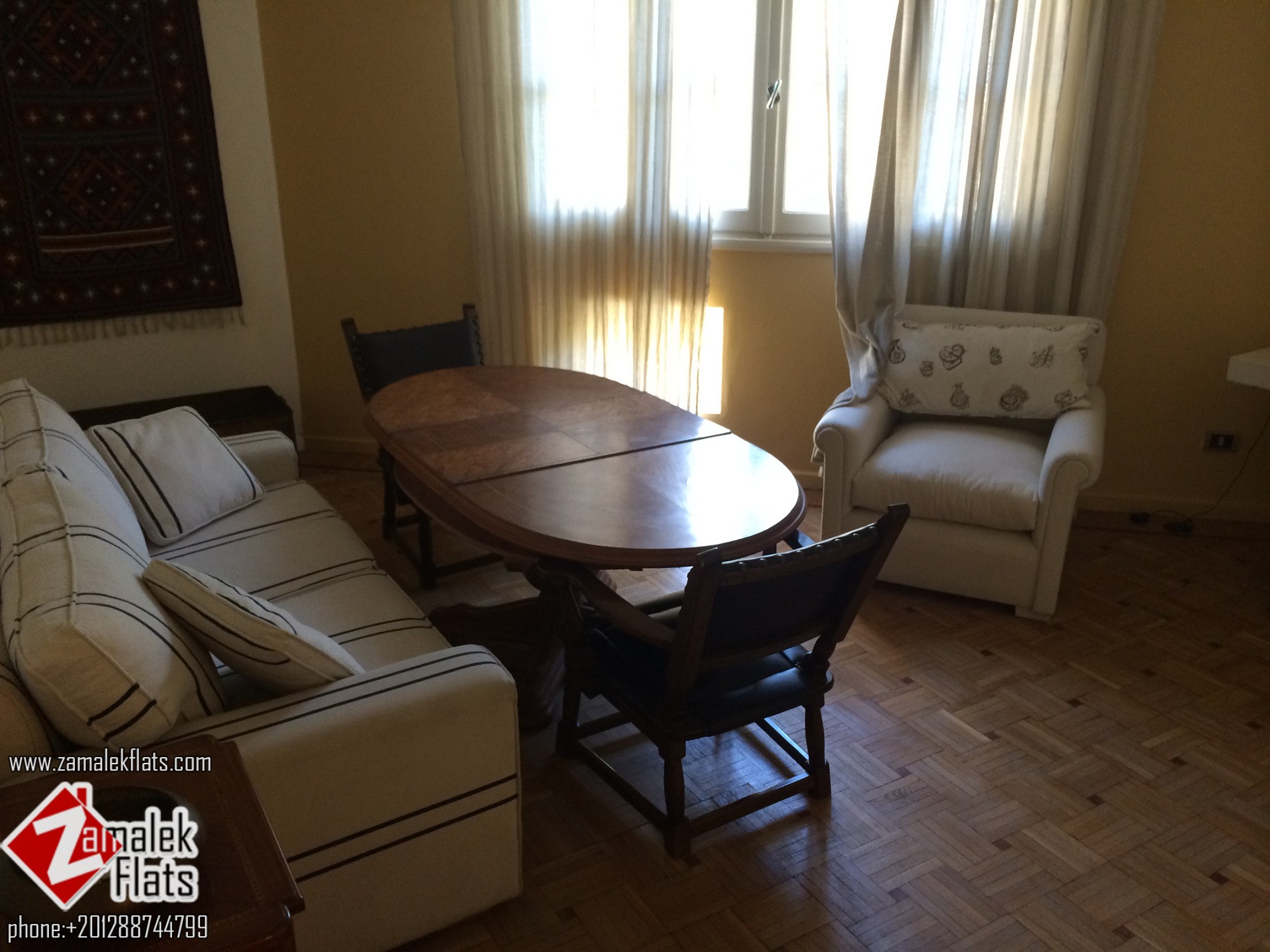 clean & furnished flat for rent in zamalek