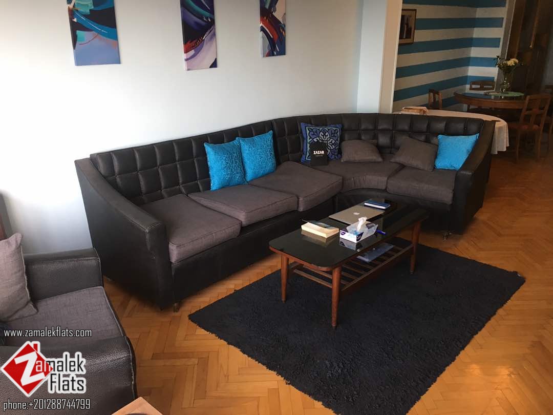 Furnished open view apartment in zamalek