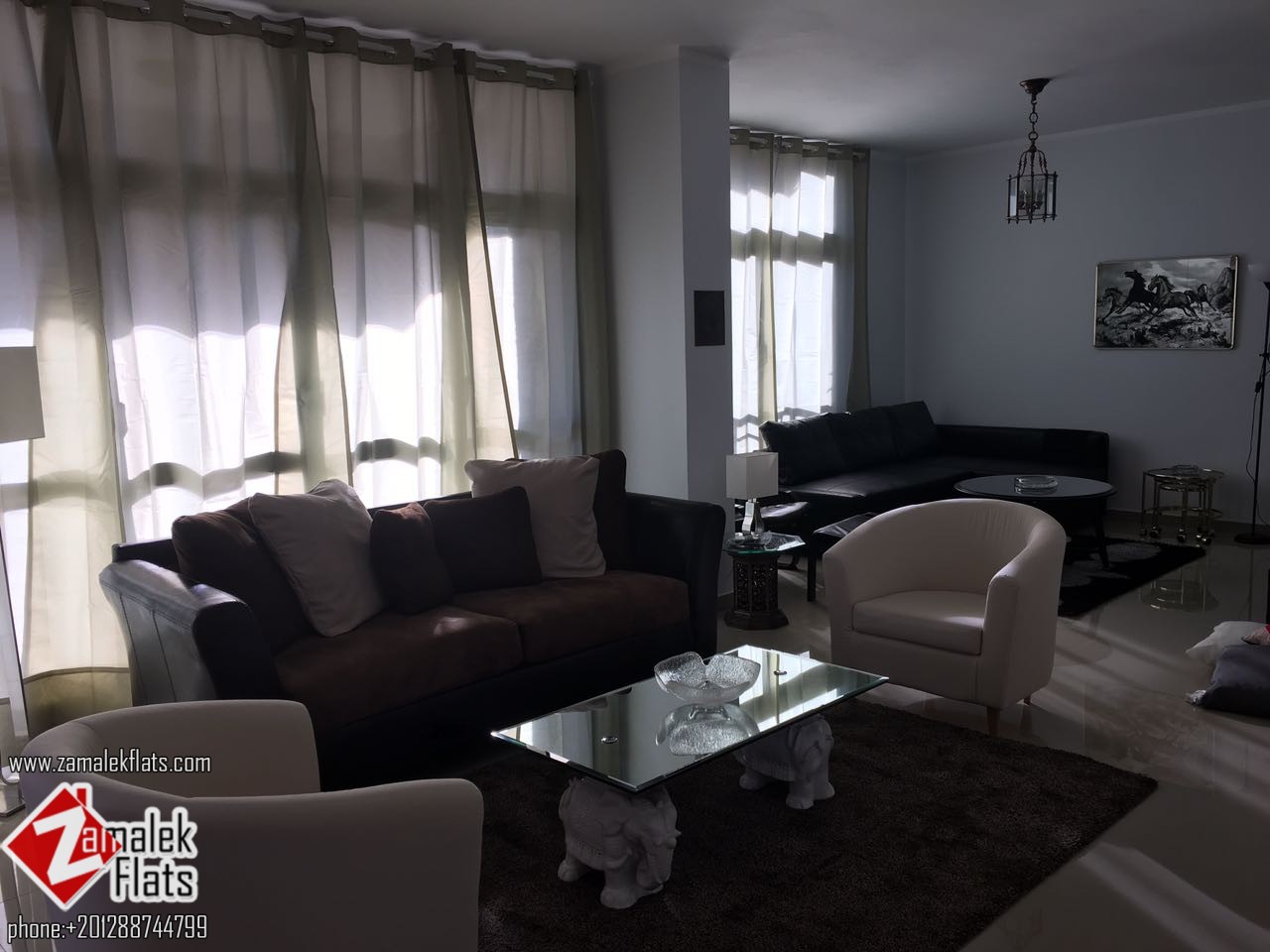 Shopping area apartment for rent in zamalek