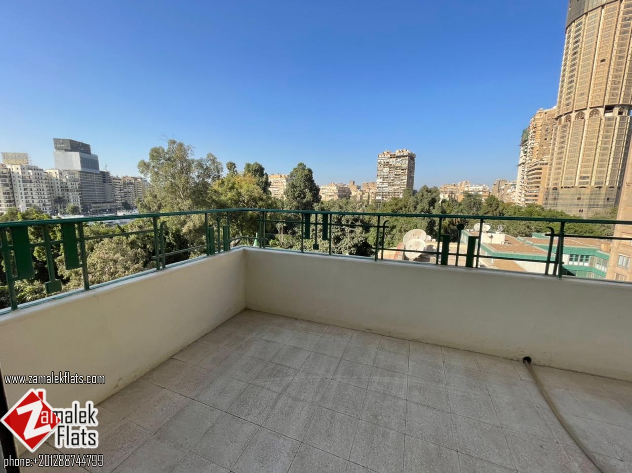 High Ceiling Apt with Nile View South Zamalek for Rent