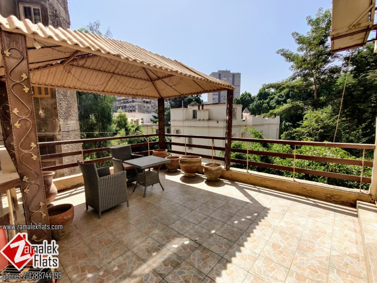 Well Furnished Apartment With Big Terrace For Rent In Zamalek