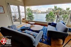 Stunning Wide Nile View Apartment in Historical Building in South Zamalek