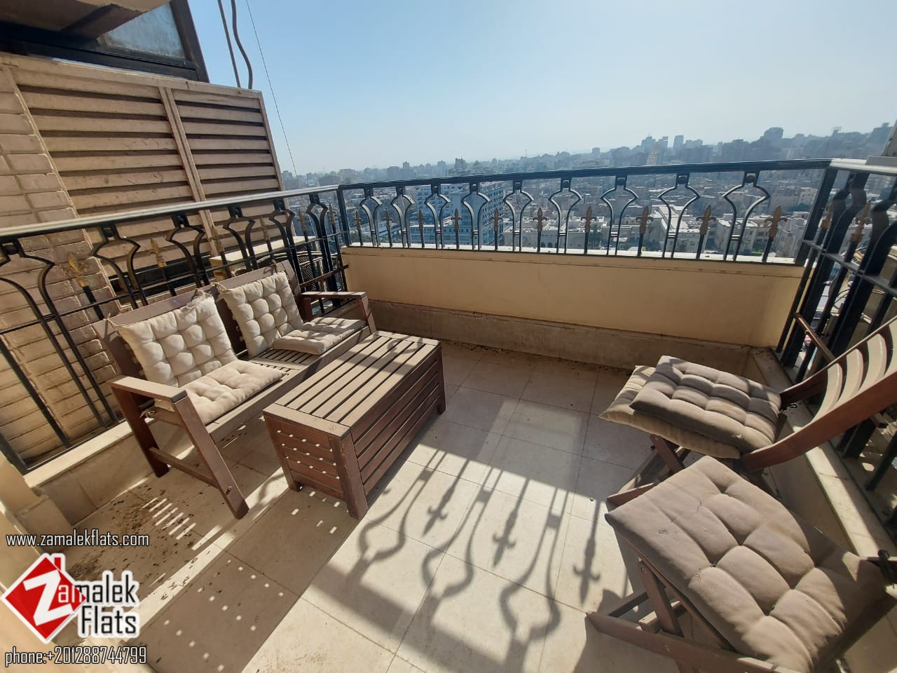Nile and Gezira Club View Apartment for Rent in South Zamalek