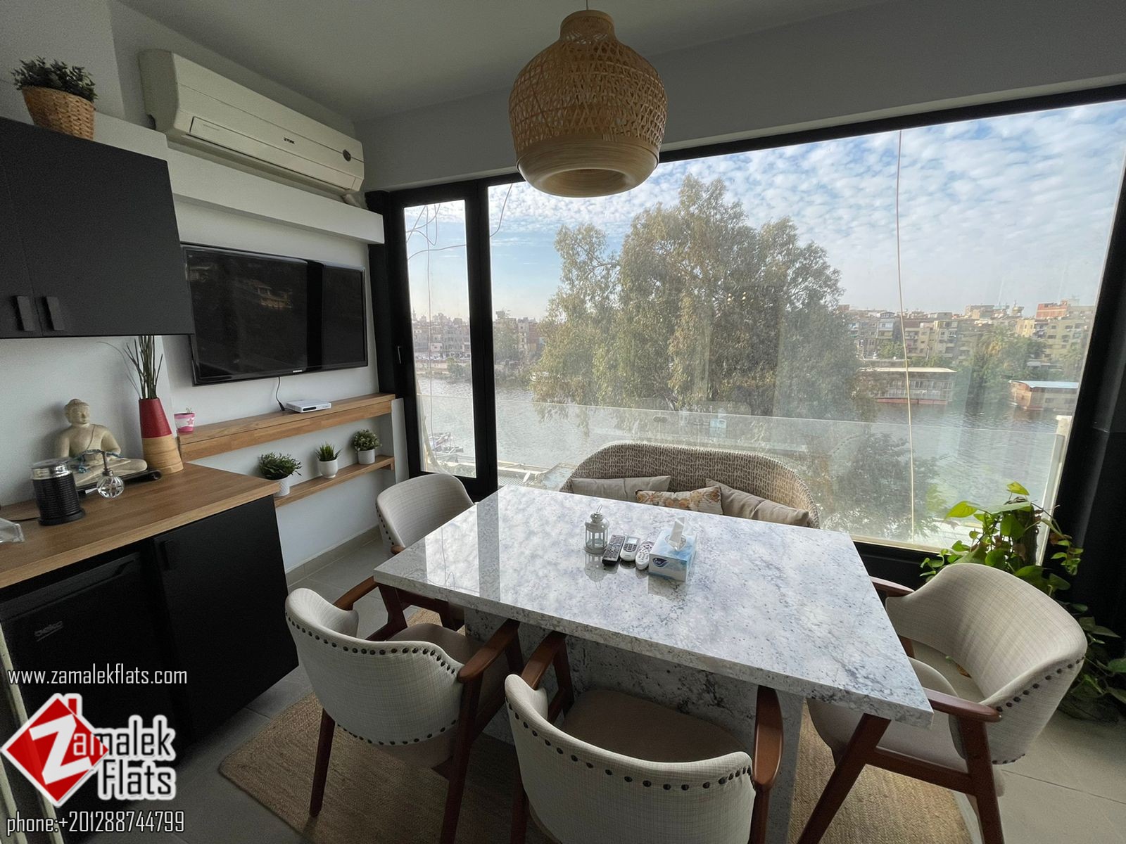Luminous Nile View Apartment For Rent In Zamalek