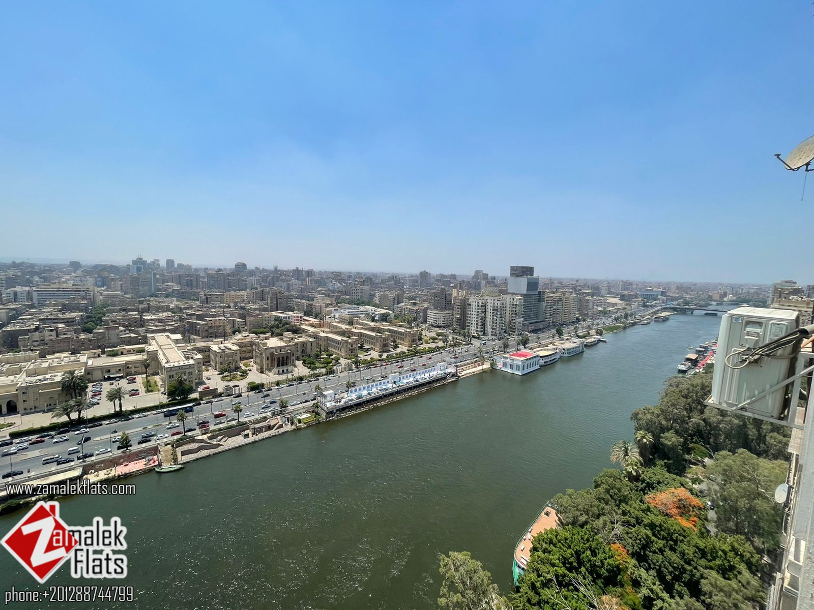 South Zamalek Fully Furnished Nile View Ready to move in Apartment