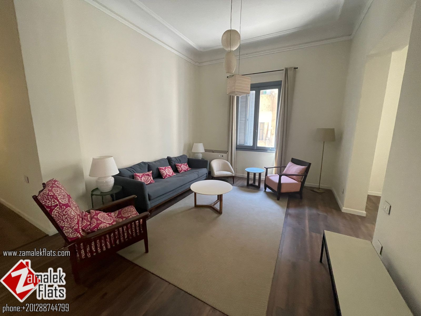 High Ceiling 2 bedrooms Apartment for Rent in Zamalek