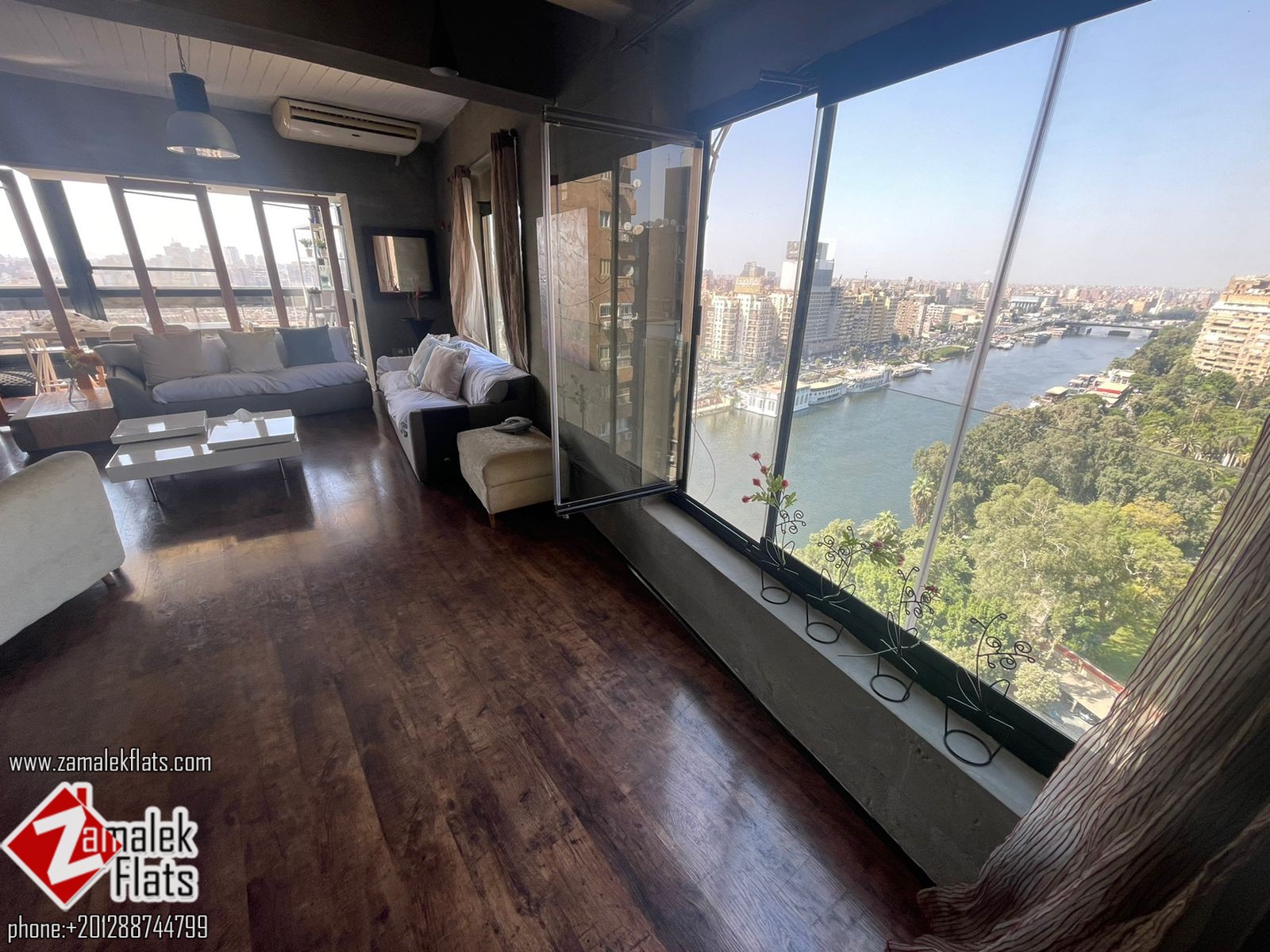 Panoramic Nile & Green View For Rent in South Zamalek