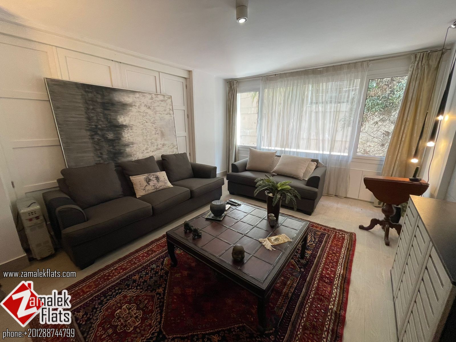 Stylish Large One Bedroom Apartment for Rent in Zamalek
