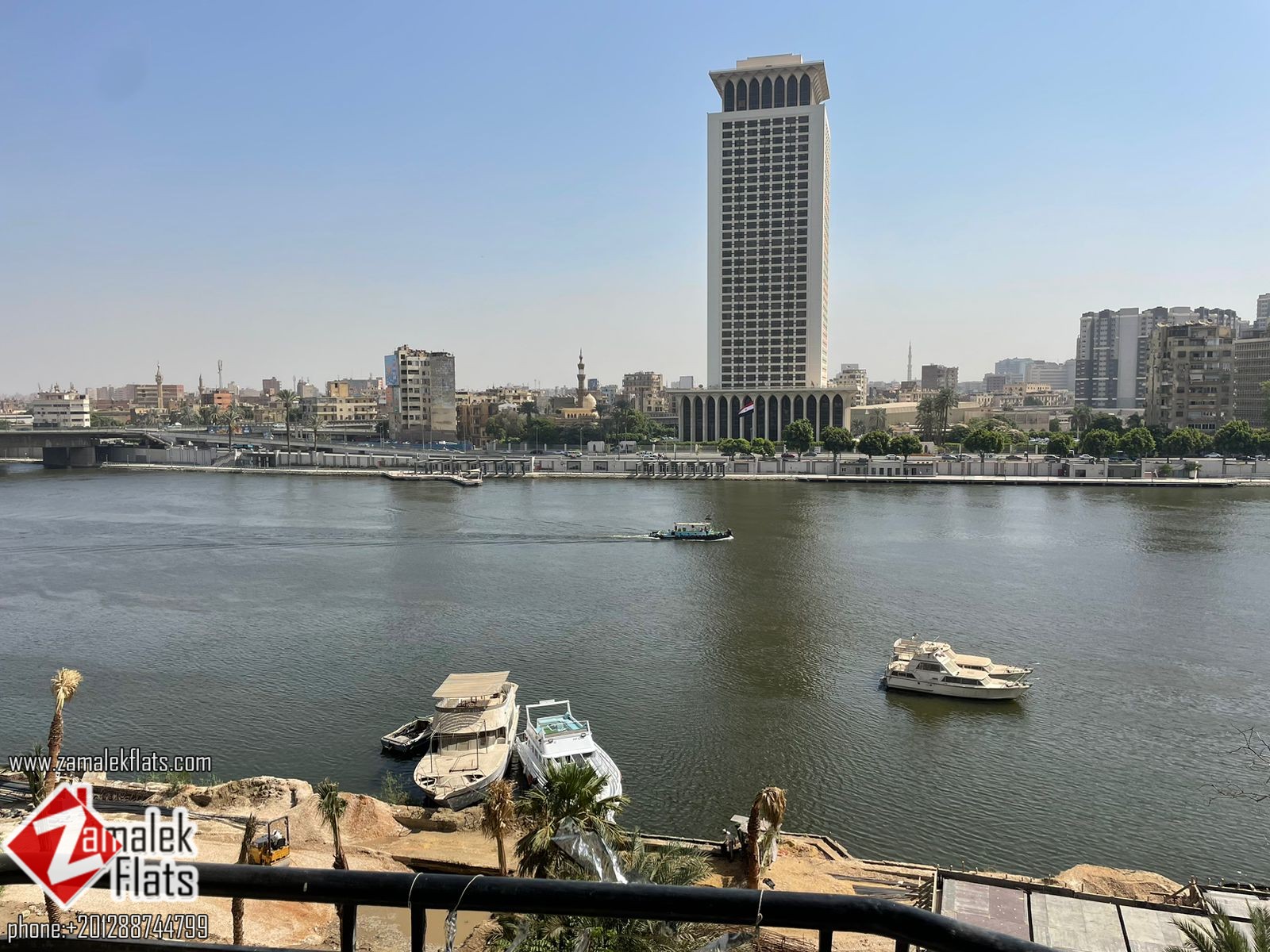 Nile and Gezira View Apartment in Artdeco Building For Rent in Zamalek