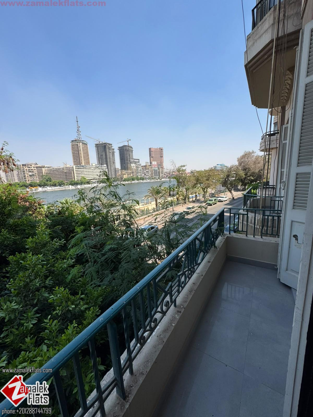 Newly Furnished Nile-View Apartment for Rent in South Zamalek